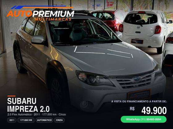 SUBARU IMPREZA 2.0 XV AWD 16V GASOLINA 4P AUTOMÁTICO SUBARU IMPREZA 2.0 XV AWD 16V GASOLINA 4P AUTOMÁTICO